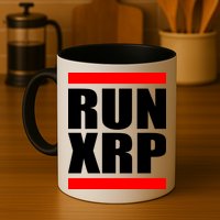 Run XRP Ripple Crypto Currency To the Moon Mug