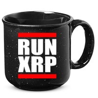 Run XRP Ripple Crypto Currency To the Moon 15oz Campfire Ceramic Mug