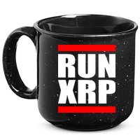 Run XRP Ripple Crypto Currency To the Moon 15oz Campfire Ceramic Mug