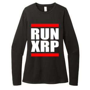 Run XRP Ripple Crypto Currency To the Moon Womens CVC Long Sleeve Shirt