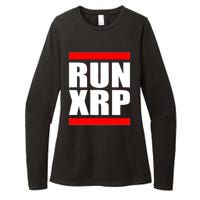 Run XRP Ripple Crypto Currency To the Moon Womens CVC Long Sleeve Shirt