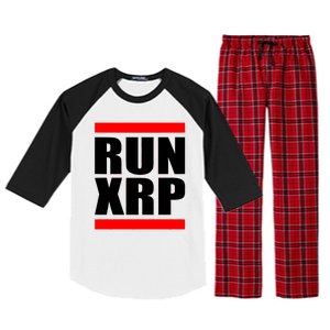 Run XRP Ripple Crypto Currency To the Moon Raglan Sleeve Pajama Set