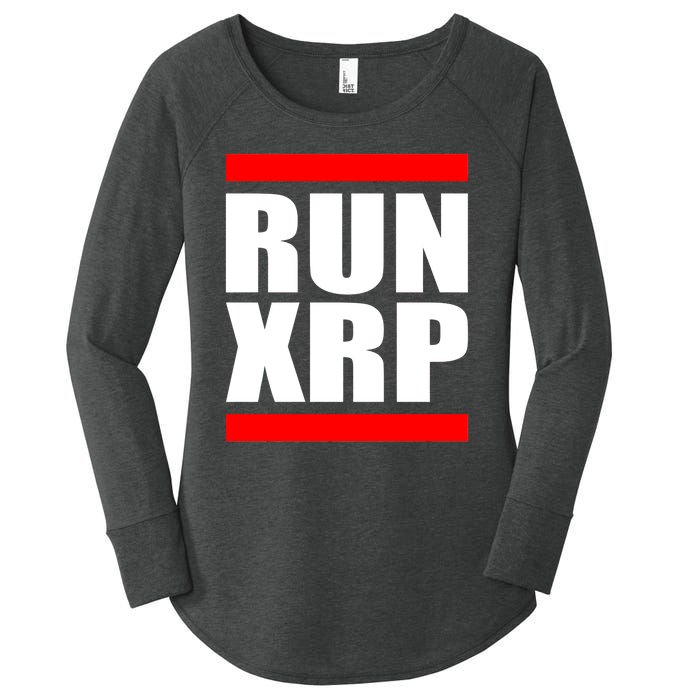 Run XRP Ripple Crypto Currency To the Moon Women's Perfect Tri Tunic Long Sleeve Shirt