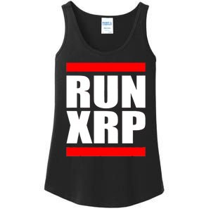 Run XRP Ripple Crypto Currency To the Moon Ladies Essential Tank