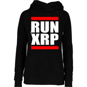 Run XRP Ripple Crypto Currency To the Moon Womens Funnel Neck Pullover Hood