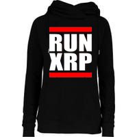 Run XRP Ripple Crypto Currency To the Moon Womens Funnel Neck Pullover Hood