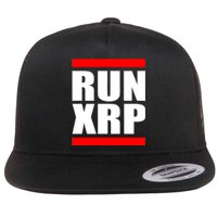 Run XRP Ripple Crypto Currency To the Moon Flat Bill Trucker Hat