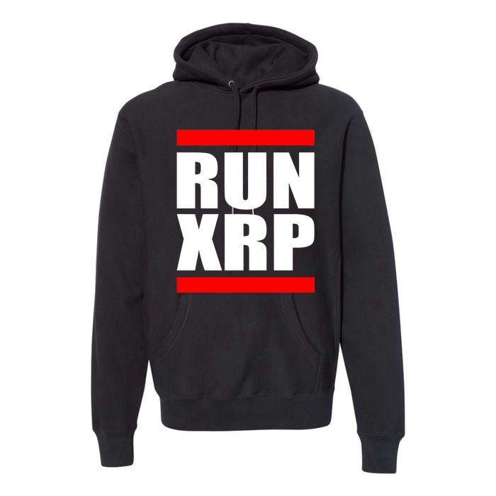 Run XRP Ripple Crypto Currency To the Moon Premium Hoodie