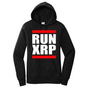 Run XRP Ripple Crypto Currency To the Moon Women's Pullover Hoodie