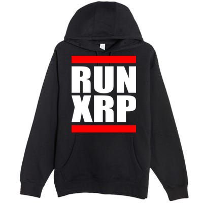 Run XRP Ripple Crypto Currency To the Moon Premium Pullover Hoodie