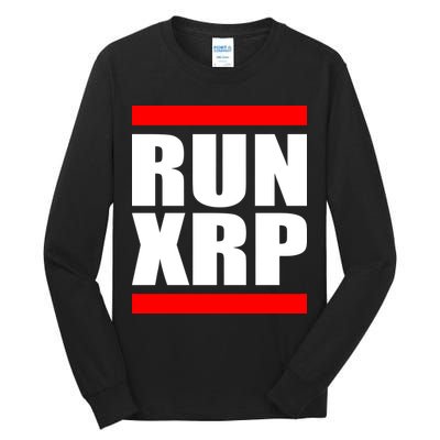 Run XRP Ripple Crypto Currency To the Moon Tall Long Sleeve T-Shirt