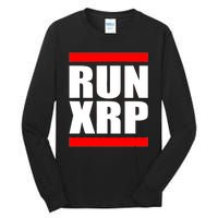 Run XRP Ripple Crypto Currency To the Moon Tall Long Sleeve T-Shirt