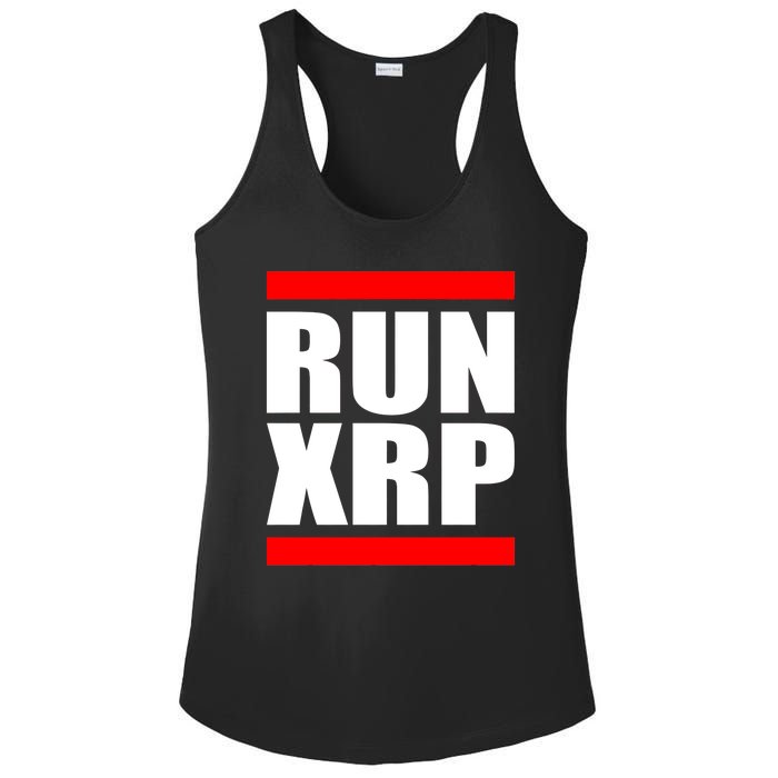 Run XRP Ripple Crypto Currency To the Moon Ladies PosiCharge Competitor Racerback Tank