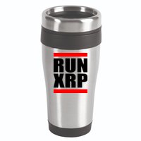 Run XRP Ripple Crypto Currency To the Moon 16oz Travel Tumbler