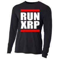 Run XRP Ripple Crypto Currency To the Moon Cooling Performance Long Sleeve Crew