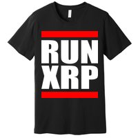 Run XRP Ripple Crypto Currency To the Moon Premium T-Shirt