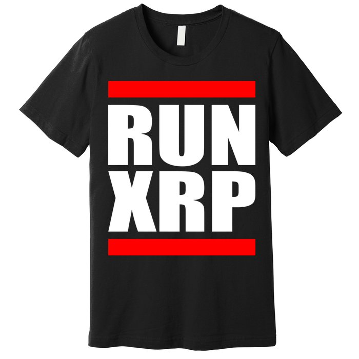 Run XRP Ripple Crypto Currency To the Moon Premium T-Shirt