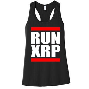 Run XRP Ripple Crypto Currency To the Moon Women's Racerback Tank