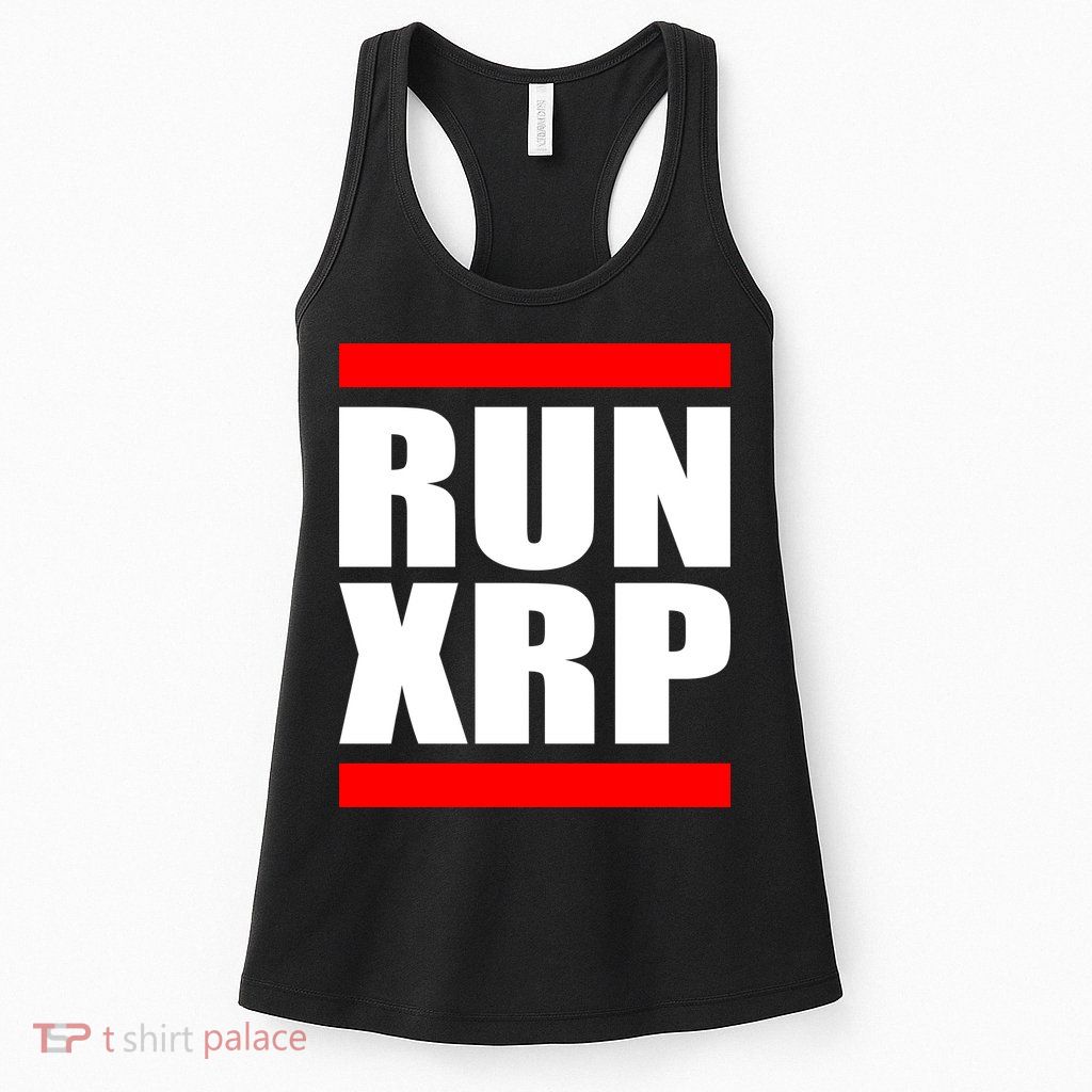 Run XRP Ripple Crypto Currency To the Moon Womens Tank Top