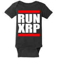 Run XRP Ripple Crypto Currency To the Moon Baby Bodysuit