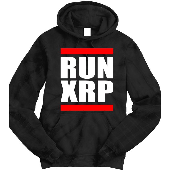 Run XRP Ripple Crypto Currency To the Moon Tie Dye Hoodie