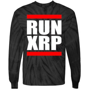 Run XRP Ripple Crypto Currency To the Moon Tie-Dye Long Sleeve Shirt