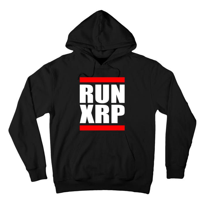 Run XRP Ripple Crypto Currency To the Moon Tall Hoodie