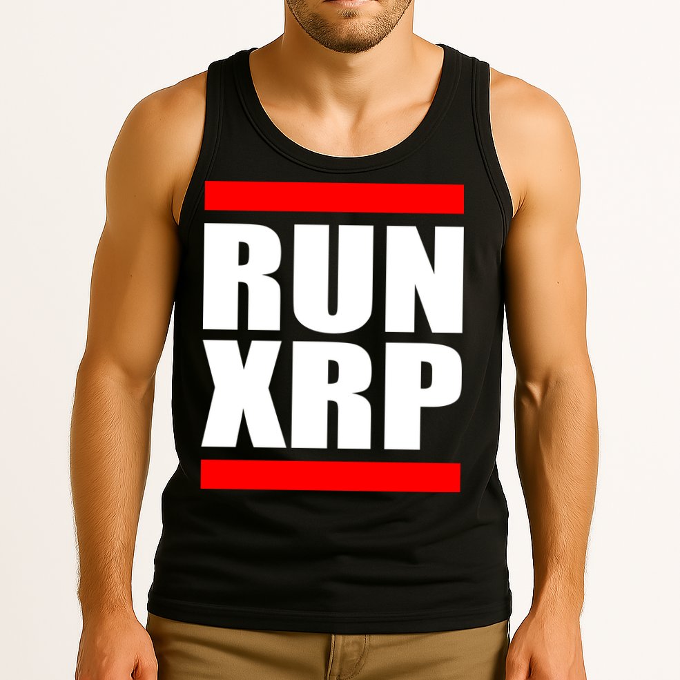Run XRP Ripple Crypto Currency To the Moon Tank Top