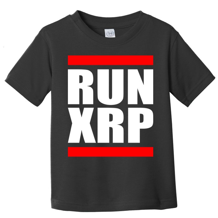 Run XRP Ripple Crypto Currency To the Moon Toddler T-Shirt