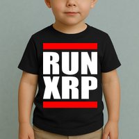 Run XRP Ripple Crypto Currency To the Moon Toddler T-Shirt