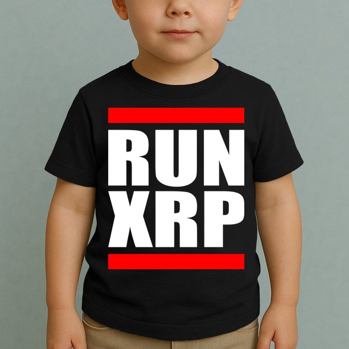 Run XRP Ripple Crypto Currency To the Moon Toddler T-Shirt