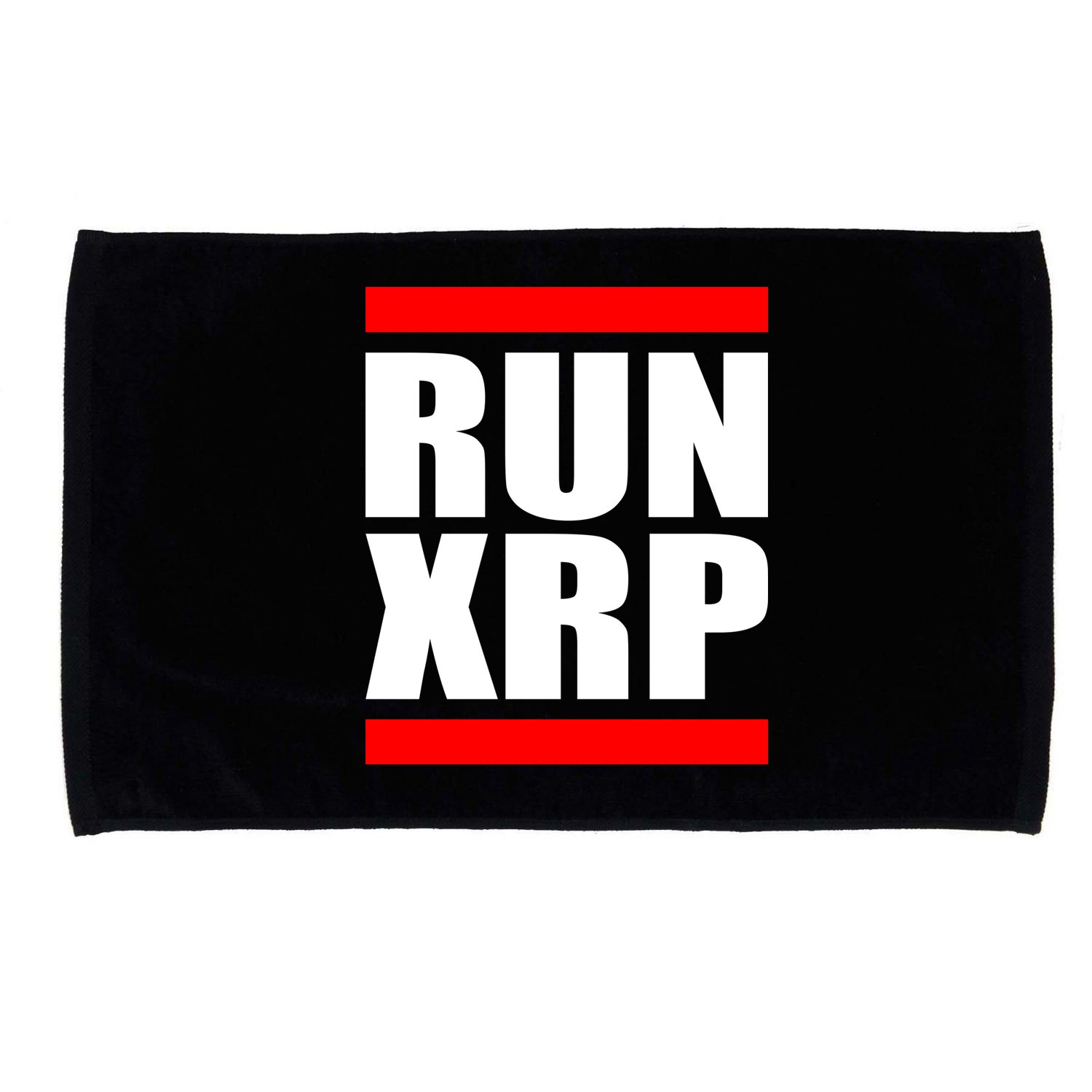 Run XRP Ripple Crypto Currency To the Moon Microfiber Hand Towel