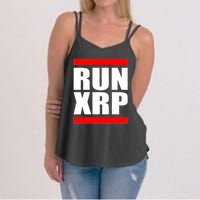 Run XRP Ripple Crypto Currency To the Moon Women's Strappy Tank