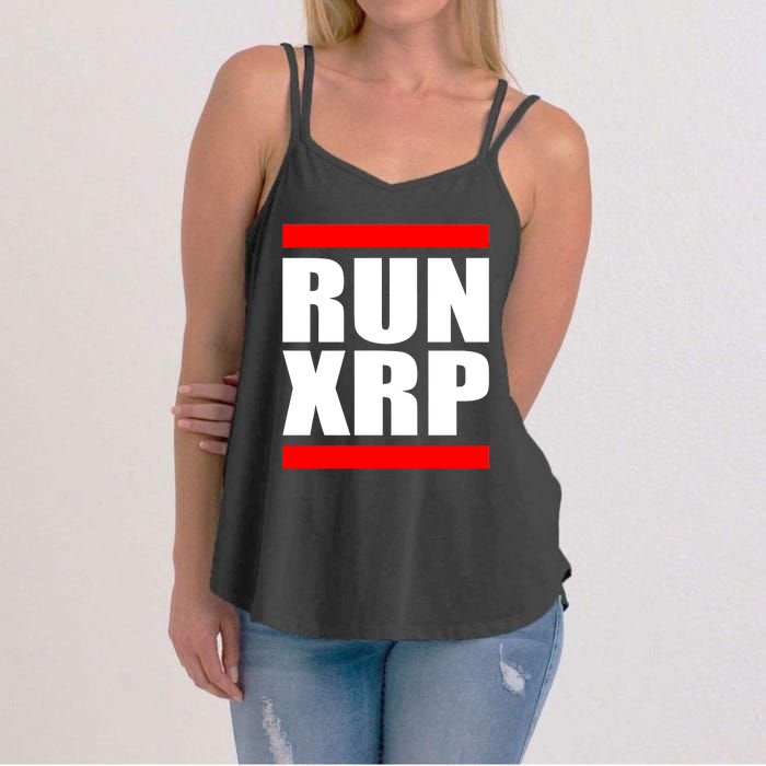 Run XRP Ripple Crypto Currency To the Moon Women's Strappy Tank