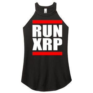 Run XRP Ripple Crypto Currency To the Moon Women's Perfect Tri Rocker Tank