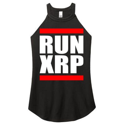 Run XRP Ripple Crypto Currency To the Moon Women's Perfect Tri Rocker Tank