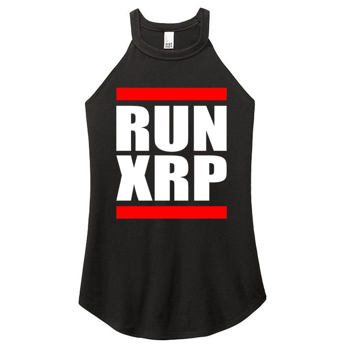 Run XRP Ripple Crypto Currency To the Moon Women's Perfect Tri Rocker Tank