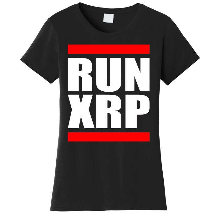 Run XRP Ripple Crypto Currency To the Moon Women's T-Shirt