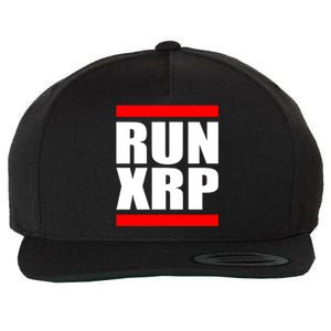 Run XRP Ripple Crypto Currency To the Moon Wool Snapback Cap