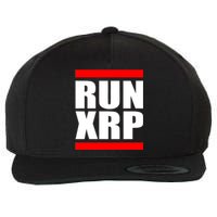 Run XRP Ripple Crypto Currency To the Moon Wool Snapback Cap