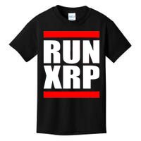 Run XRP Ripple Crypto Currency To the Moon Kids T-Shirt