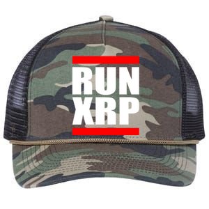 Run XRP Ripple Crypto Currency To the Moon Retro Rope Trucker Hat Cap