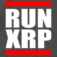 Run XRP Ripple Crypto Currency To the Moon Vector Backpack