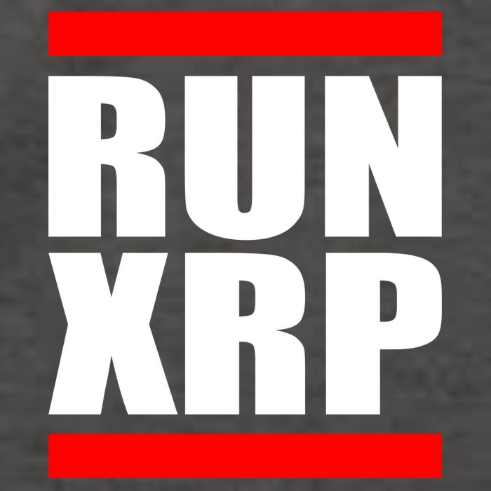 Run XRP Ripple Crypto Currency To the Moon Vector Backpack