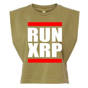 Run XRP Ripple Crypto Currency To the Moon Garment-Dyed Women's Muscle Tee