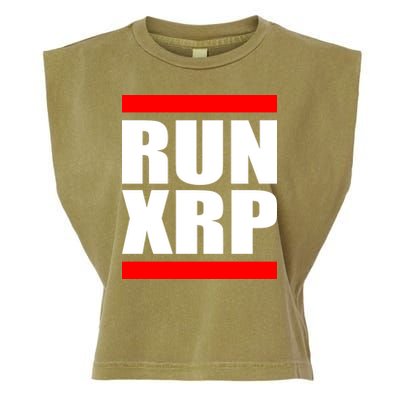 Run XRP Ripple Crypto Currency To the Moon Garment-Dyed Women's Muscle Tee