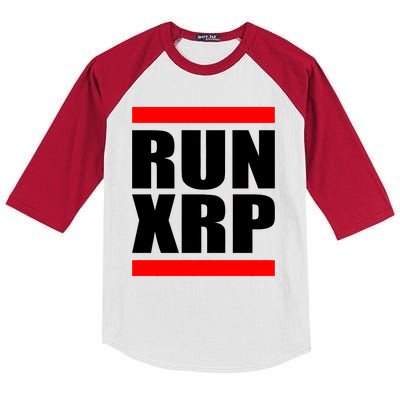 Run XRP Ripple Crypto Currency To the Moon Kids Colorblock Raglan Jersey