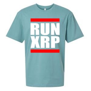 Run XRP Ripple Crypto Currency To the Moon Sueded Cloud Jersey T-Shirt