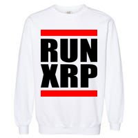 Run XRP Ripple Crypto Currency To the Moon Garment-Dyed Sweatshirt