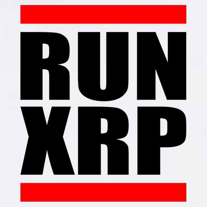 Run XRP Ripple Crypto Currency To the Moon Garment-Dyed Sweatshirt